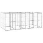 vidaXL Vanjski kavez za pse od pocinčanog čelika 9,68 m²