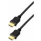 Transmedia High Speed HDMI braided cable with Ethernet 2m gold plugs, 4K