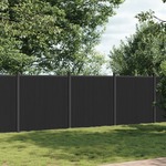 vidaXL Panel za ogradu sivi 526 x 186 cm WPC
