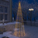 vidaXL Stožasto božićno drvce s 330 bijelih LED žarulja 100 x 300 cm