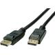 Roline DisplayPort priključni kabel DisplayPort utikač, DisplayPort utikač 5.00 m crna 11.04.5813 sa zaštitom DisplayPort kabel