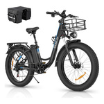 Ridstar MN26 električni bicikl - Crna - 1500W - 20aH