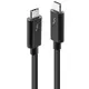 LINDY Thunderbolt™ kabel Thunderbolt™ 3 USB-C™ utikač, USB-C™ utikač 2 m crna