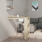 Zidni barski stol boja hrasta 102x45x103,5 cm konstruirano drvo