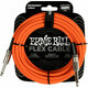 Ernie Ball Flex Instrument Cable Straight/Straight Narančasta 6 m Ravni - Ravni