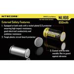 NiteCore NL166 specijalni akumulatori 16340 li-ion 3.7 V 650 mAh