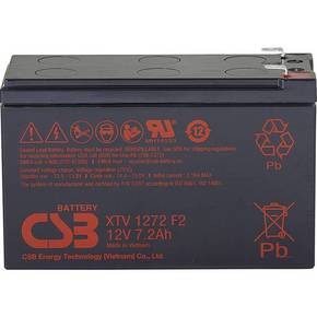 CSB Battery XTV1272 XTV1272 olovni akumulator 12 V 7.2 Ah olovno-koprenasti (Š x V x D) 151 x 99 x 65 mm plosnati priključak 6.35 mm bez održavanja