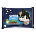 Felix hrana za mačke Fantastic s lososom i tikvicama, s pastrvom i grahom, 12 (4x85g)