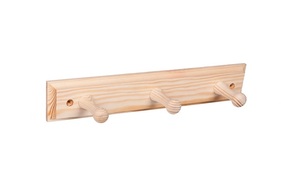 AtmoWood Zidna vješalica drvena 30 cm