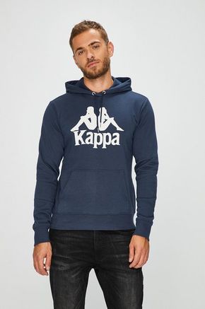Kappa - Majica 705322 - mornarsko plava. Majica s kapuljačom iz kolekcije Kappa. Model izrađen od pletenine s tiskom.
