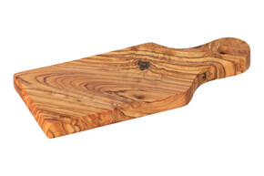 AtmoWood Daska za rezanje od maslinovog drveta s ručkom 23 cm