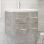 vidaXL Ormarić za umivaonik siva boja betona 60 x 38,5 x 48 cm iverica
