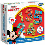Mickey Mouse slagalica sa brojevima 15 kom