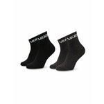 Set od 2 para dječjih visokih čarapa Vans Drop V Classic VN0A7PTC Black BLK1