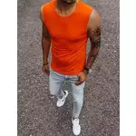 Tank top męski bez nadruku granatowy Dstreet crvena
