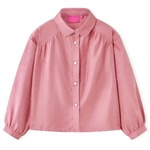vidaXL Dječja bluza sa širokim rukavima starinske ružičaste boje 92