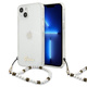 Guess GUHCP13SKPSWH Apple iPhone 13 mini Transparent hardcase White Pearl