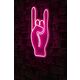 Ukrasna plastična LED rasvjeta, Rock N Roll Sign - Pink