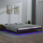 vidaXL LED okvir za krevet boja meda 180 x 200 cm 6FT veliki drveni