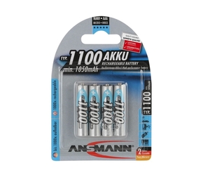 Ansmann 07521 Micro AAA - 4 kos polnilne baterije AAA NiMH1