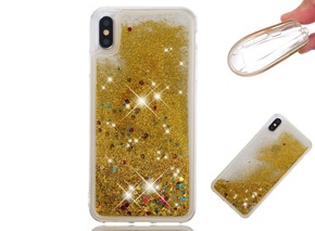 Liquid Glitter maskica za iPhone XS Max ★ KVALITETNO I POVOLJNO! ★ gold