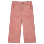 vidaXL Dječje hlače od samta starinske ružičaste boje 92
