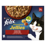 Felix Sensations Jellies Domaći izbor mokre hrane za mačke u aspiku 4 x (24 x 85 g)