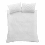 Bijela posteljina za bračni krevet 200x200 cm Waffle – Catherine Lansfield
