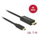 DELOCK USB 3.0 Type C HDMI transformator Crno 1m 85290