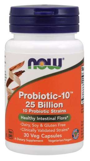 NOW Foods Probiotik -10™ 30 kaps.