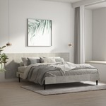 Uzglavlje za krevet siva boja betona 240 x 1,5 x 80 cm drveno