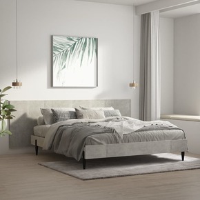 Uzglavlje za krevet siva boja betona 240 x 1
