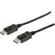Digitus DisplayPort priključni kabel DisplayPort utikač, DisplayPort utikač 1.00 m crna AK-340103-010-S DisplayPort kabel