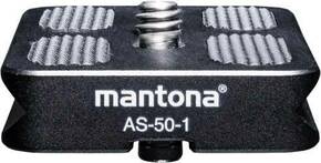 Mantona mantona AS-50-1 Schnellwechselplatte ploča za brzo otpuštanje Vanjski navoj=1/4''