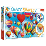 Trefl Crazy Shapes - slagalica, šareni baloni na vrući zrak, 600 komada