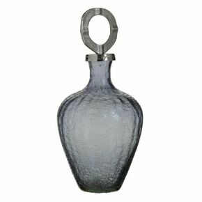 Vase Crystal Grey Metal Silver 20 x 20 x 30 cm