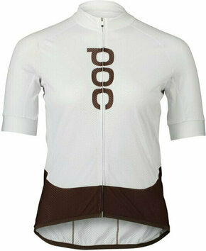 POC Essential Road Women's Logo Jersey Dres Hydrogen White/Axinite Brown S