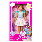 Barbie®: Moja prva Barbie lutka - Lutka smeđe kose 34 cm - Mattel