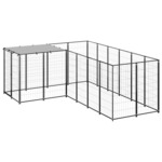 Kavez za pse crni 4 84 m² čelični