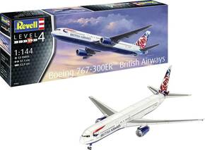 Revell 03862 RV 1:144 Boeing 767-300ER British Airways Chelsea Rose model letjelice za sastavljanje 1:144
