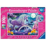 Ravensburger Puzzle Svjetlucava slagalica Svjetleći jednorog 100 dijelova