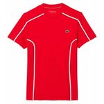 Muška majica Lacoste Ultra-Dry Pique Tennis T-Shirt - red currant