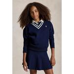 Polo Ralph Lauren dukserica za djecu s pamukom mornarsko plava 313B26262001