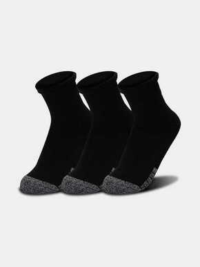 Čarape Under Armour boja: crna - crna. Visoke čarape iz kolekcije Under Armour. Model izrađen od materijala koji upija vlagu. U setu tri para.