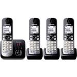 Panasonic KX-TG6824 bežični telefon, DECT, crni