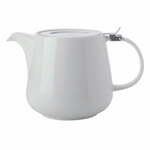 Bijeli porculanski čajnik s Maxwell &amp; Williams Basic cjediljkom, 600 ml