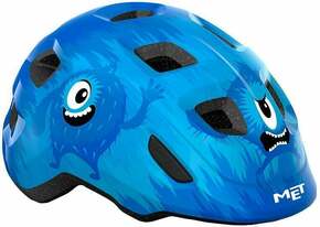MET Hooray Blue Monsters/Glossy S (52-55 cm) Kaciga za bicikl za djecu