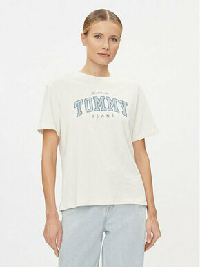 Tommy Jeans Majica mornarsko plava / sivkasto plava / bijela