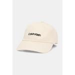 Calvin Klein kapa sa šiltom ženska pamučna bež LV04F5003G
