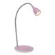 BRILLIANT G92935/17 | Anthony Brilliant stolna svjetiljka 40cm s prekidačem elementi koji se mogu okretati 1x LED 200lm 3000K satenski nikal, ružičasto